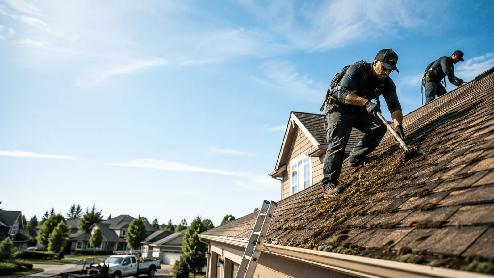 Roof Moss Removal in Rhome, TX near me